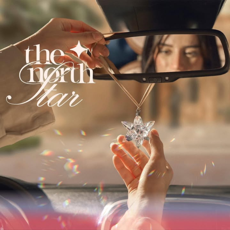 Luxury Luminous North Star Ornament – Transparent ✨