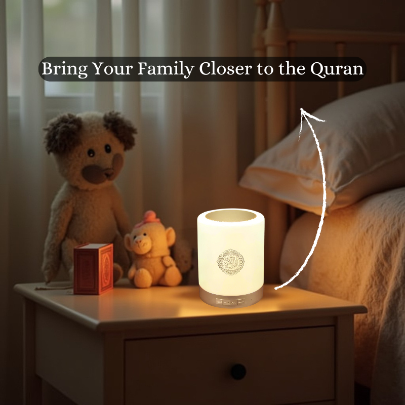 Darlida™ Quran Touch Lamp – Smart Quran Speaker & LED Night Light