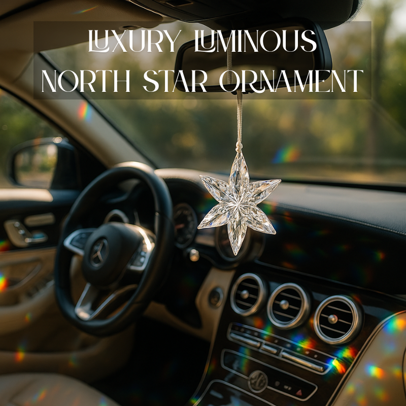 Luxury Luminous North Star Ornament – Transparent ✨