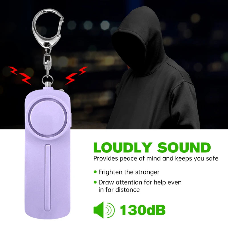 130 dB Personal Safety Alarm Keychain - supplier image 4