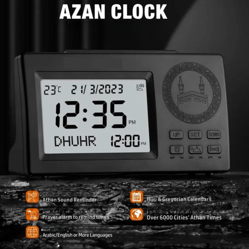 Al Fatiha Azan Table Clock