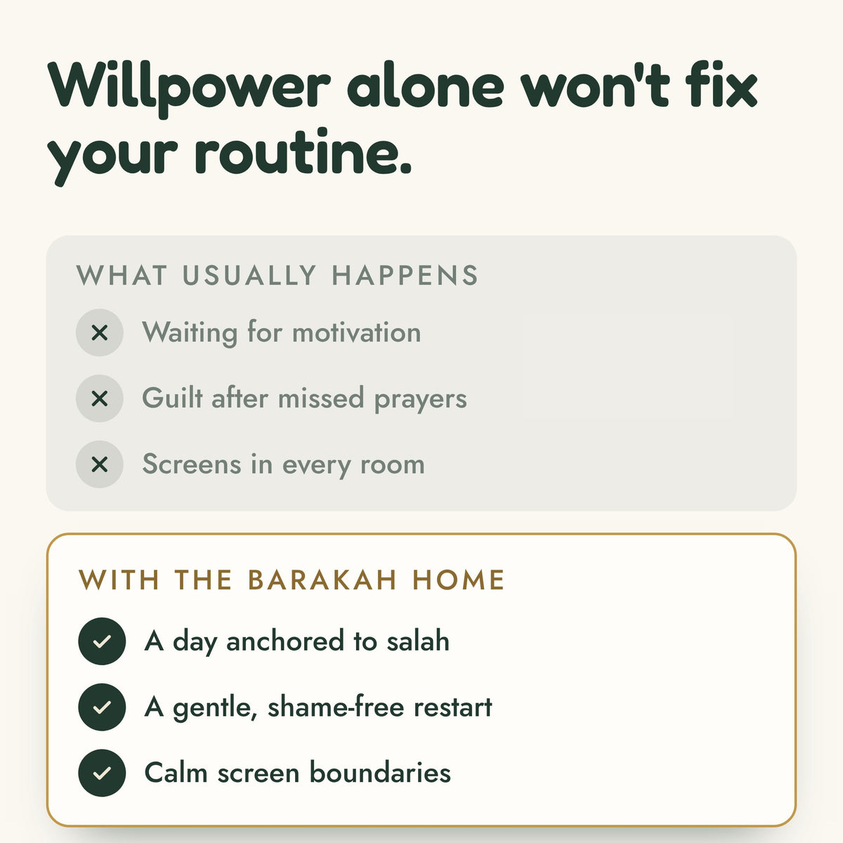 The Barakah Home: before and after