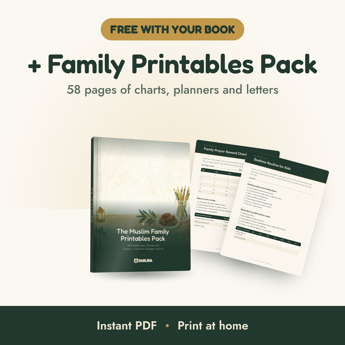 The Barakah Home: free Family Printables Pack bonus