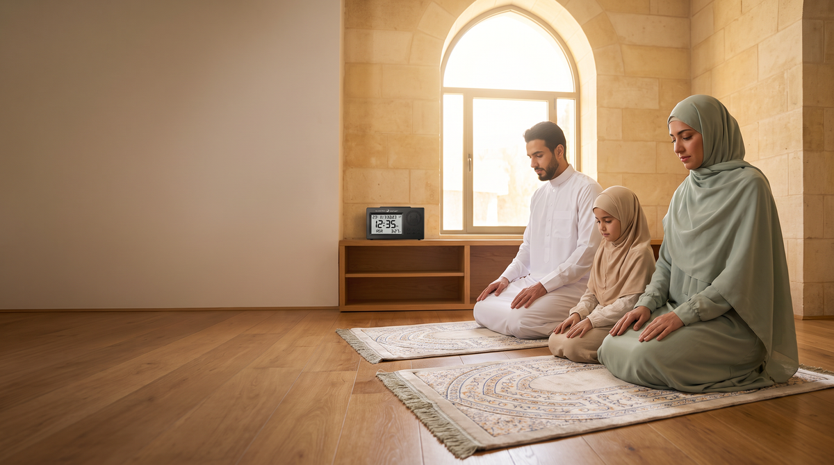 Darlida family praying together at home