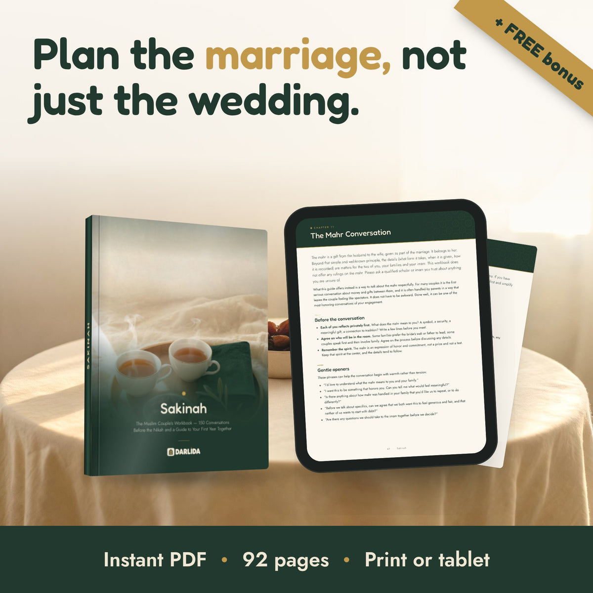 Sakinah: digital book PDF with tablet preview