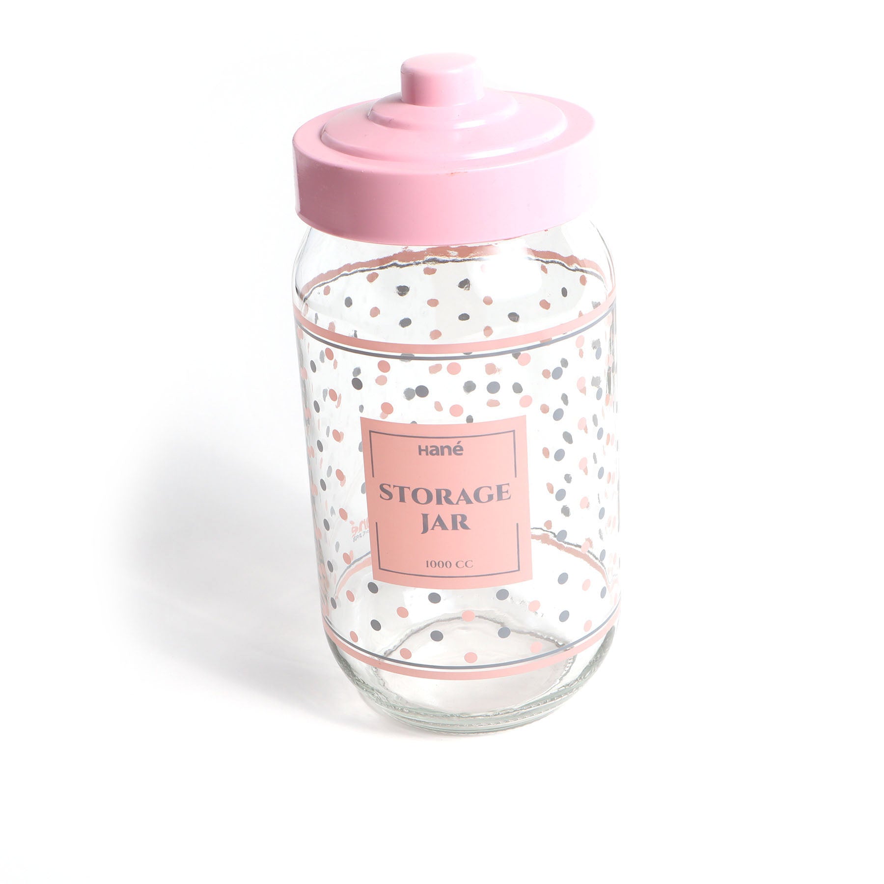 Polka Dot Candy Jar Set Pink