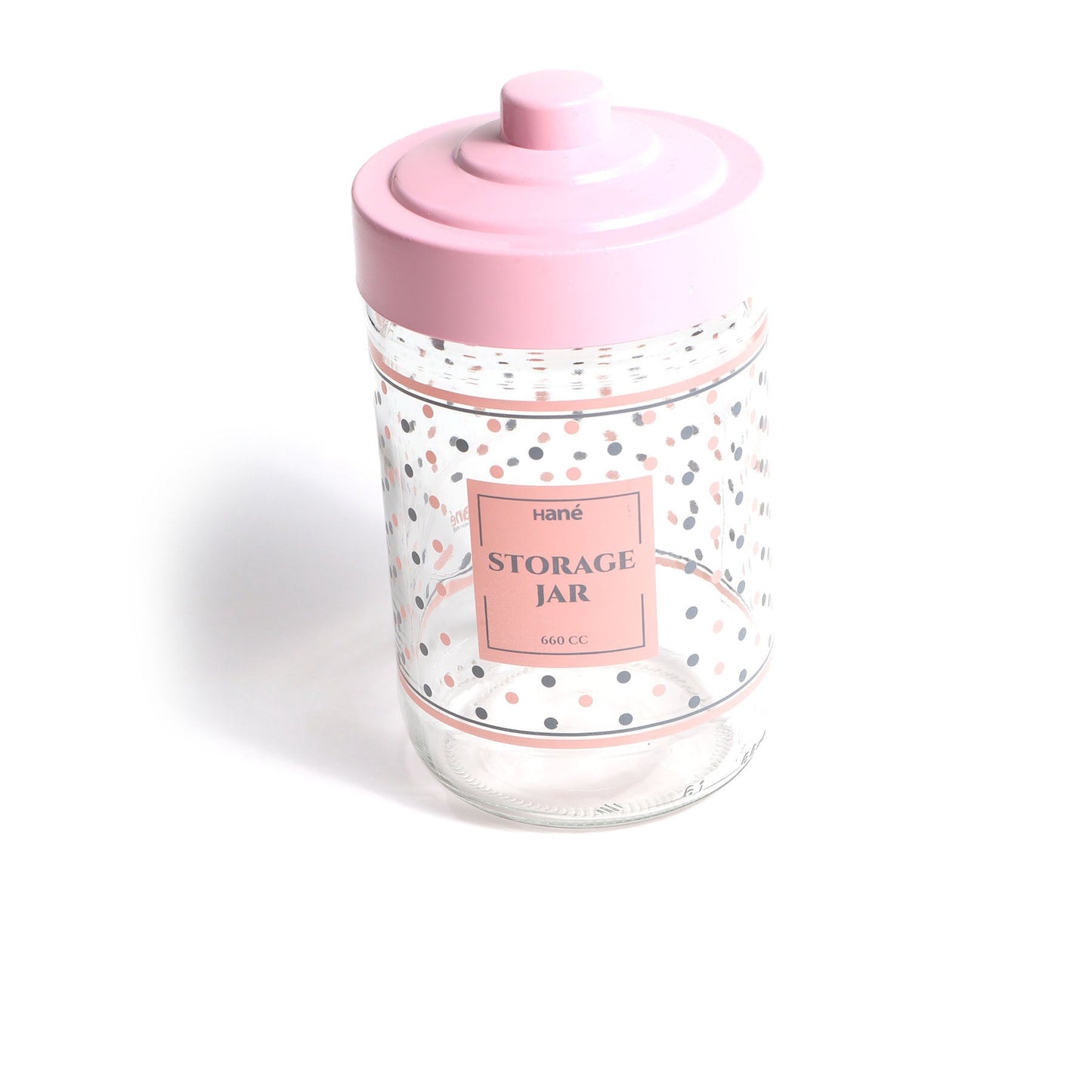 Polka Dot Candy Jar Set Pink