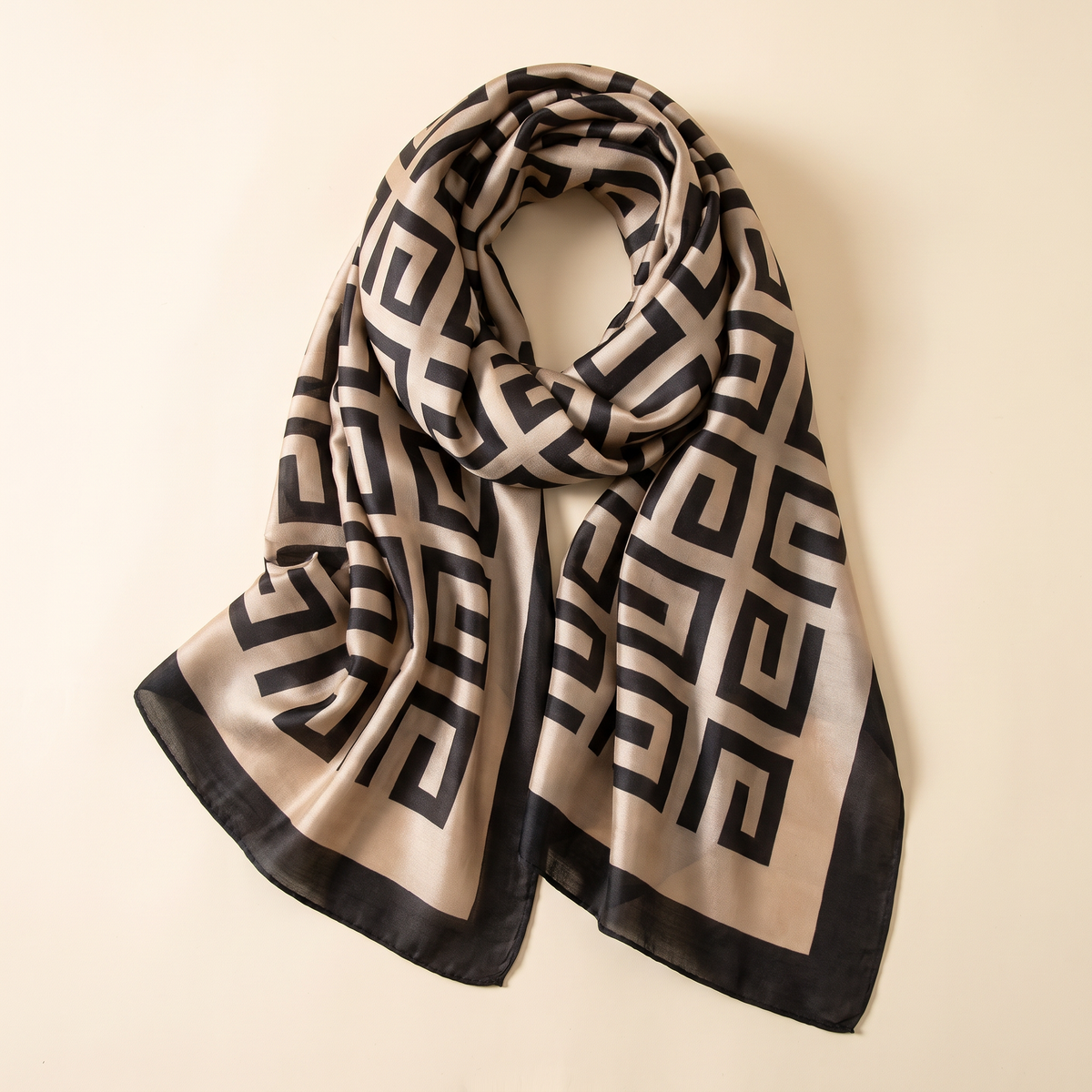 Luxury Long Silk Scarf
