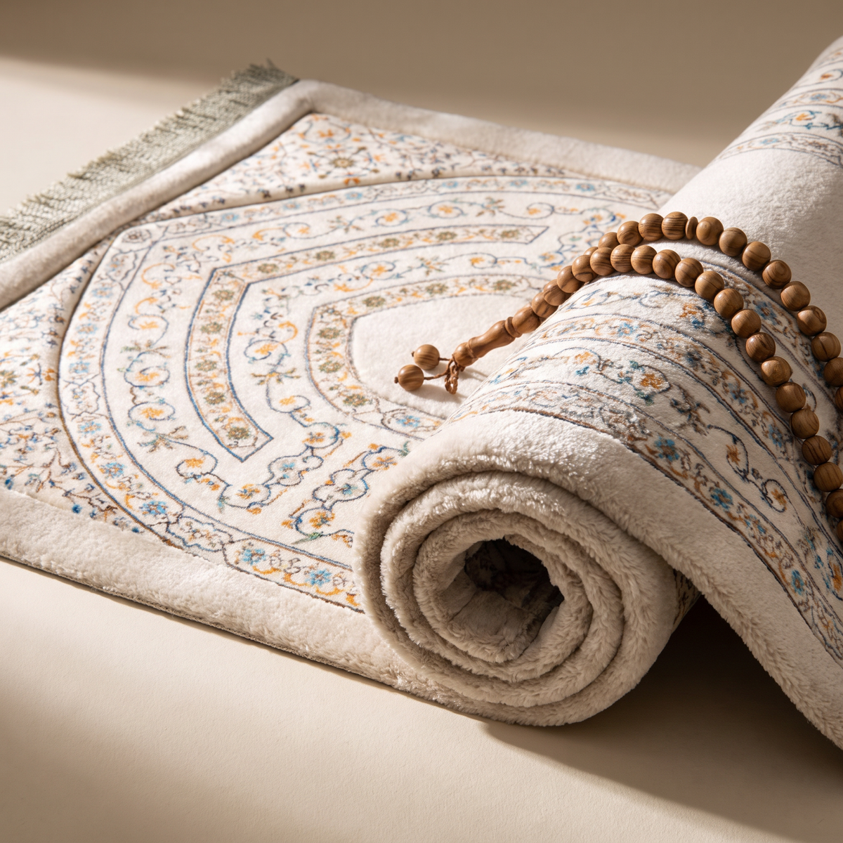 Soft plush texture of the Darlida prayer mat